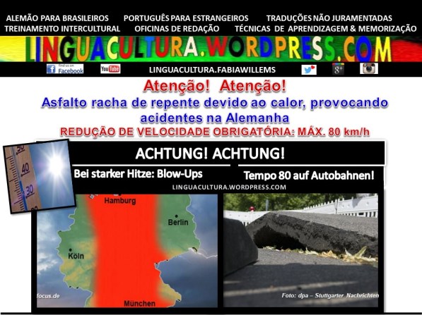 asfalto racha na Alemanha